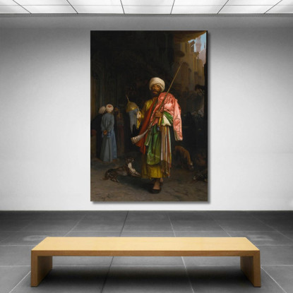 Mercante Di Strada Al Cairo Jean-Léon Gérôme jlg85 quadro stampato su tela