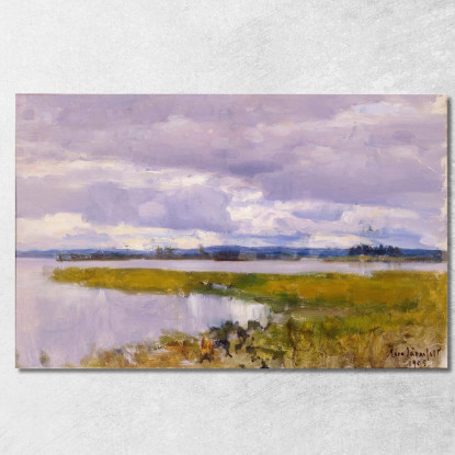 Paisaje Eero Järnefelt ejr23 cuadro en lienzo