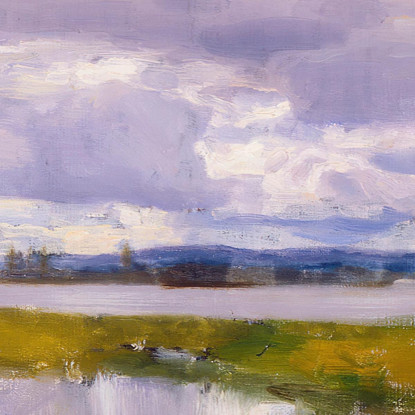 Paisaje Eero Järnefelt ejr23 cuadro en lienzo