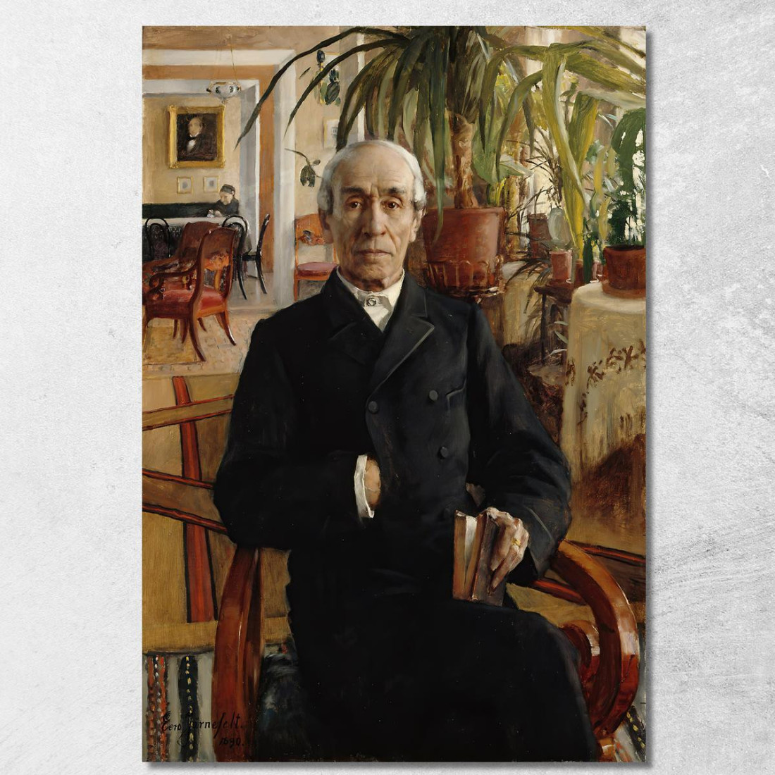 Retrato Del Barón Johan Philip Palmén Vicerrector De La Universidad Eero Järnefelt ejr27 cuadro en lienzo Retrato Del Barón Johan Philip Palmén Vicerrector De La Universidad Eero Järnefelt ejr27 cuadro en lienzo