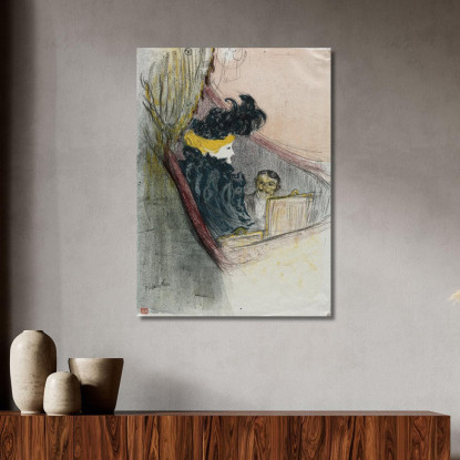 Un Idillio Principesco Clara Ward Henri de Toulouse-Lautrec htl3 quadro stampato su tela