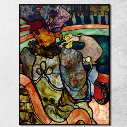 Al Nuovo Circo - Papa Crisantemo Henri de Toulouse-Lautrec htl16 quadro stampato su tela