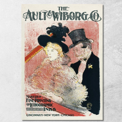 Ault E Wiborg - Pubblicità 105 Henri de Toulouse-Lautrec htl19 quadro stampato su tela