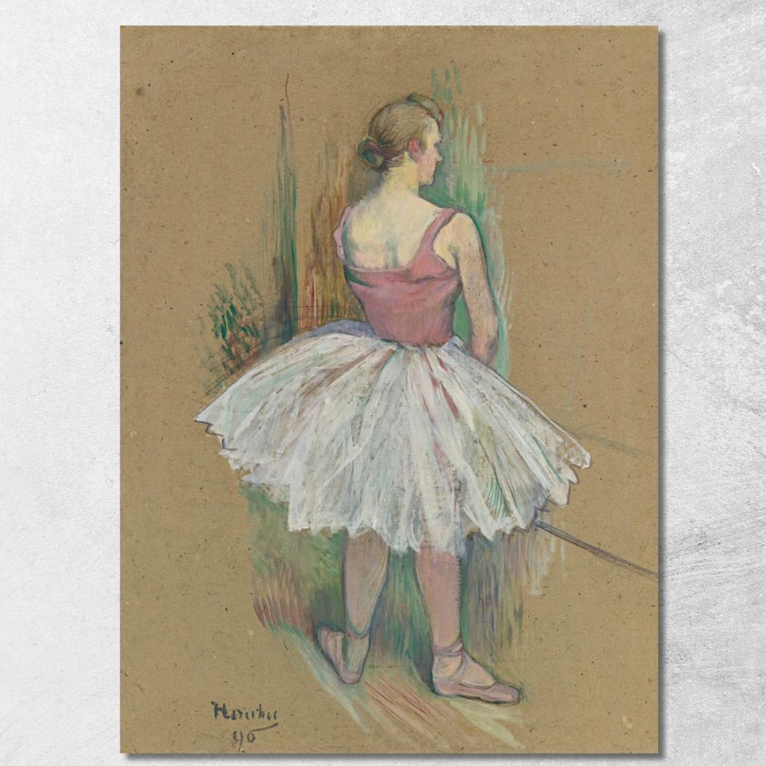 Ballerina Vista Di Schiena Henri de Toulouse-Lautrec htl30 quadro stampato su tela