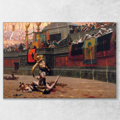 Pollice Verso Jean-Léon Gérôme jlg94 quadro stampato su tela