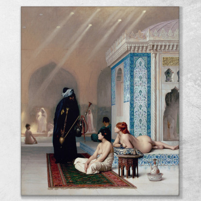 Piscina In Un Harem Jean-Léon Gérôme jlg95 quadro stampato su tela