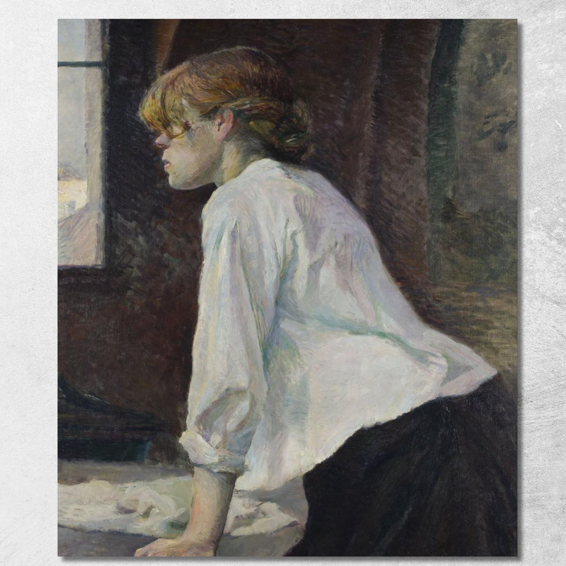 La Lavandaia Henri de Toulouse-Lautrec htl49 quadro stampato su tela La Lavandaia Henri de Toulouse-Lautrec htl49 quadro stampato su tela
