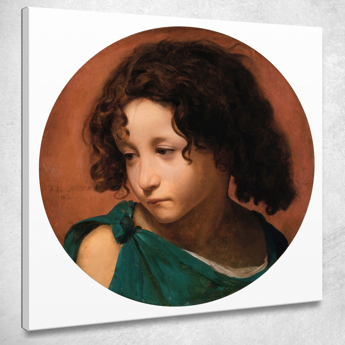 Ritratto Di Un Bambino Jean-Léon Gérôme jlg97 quadro stampato su tela Ritratto Di Un Bambino Jean-Léon Gérôme jlg97 quadro stampato su tela