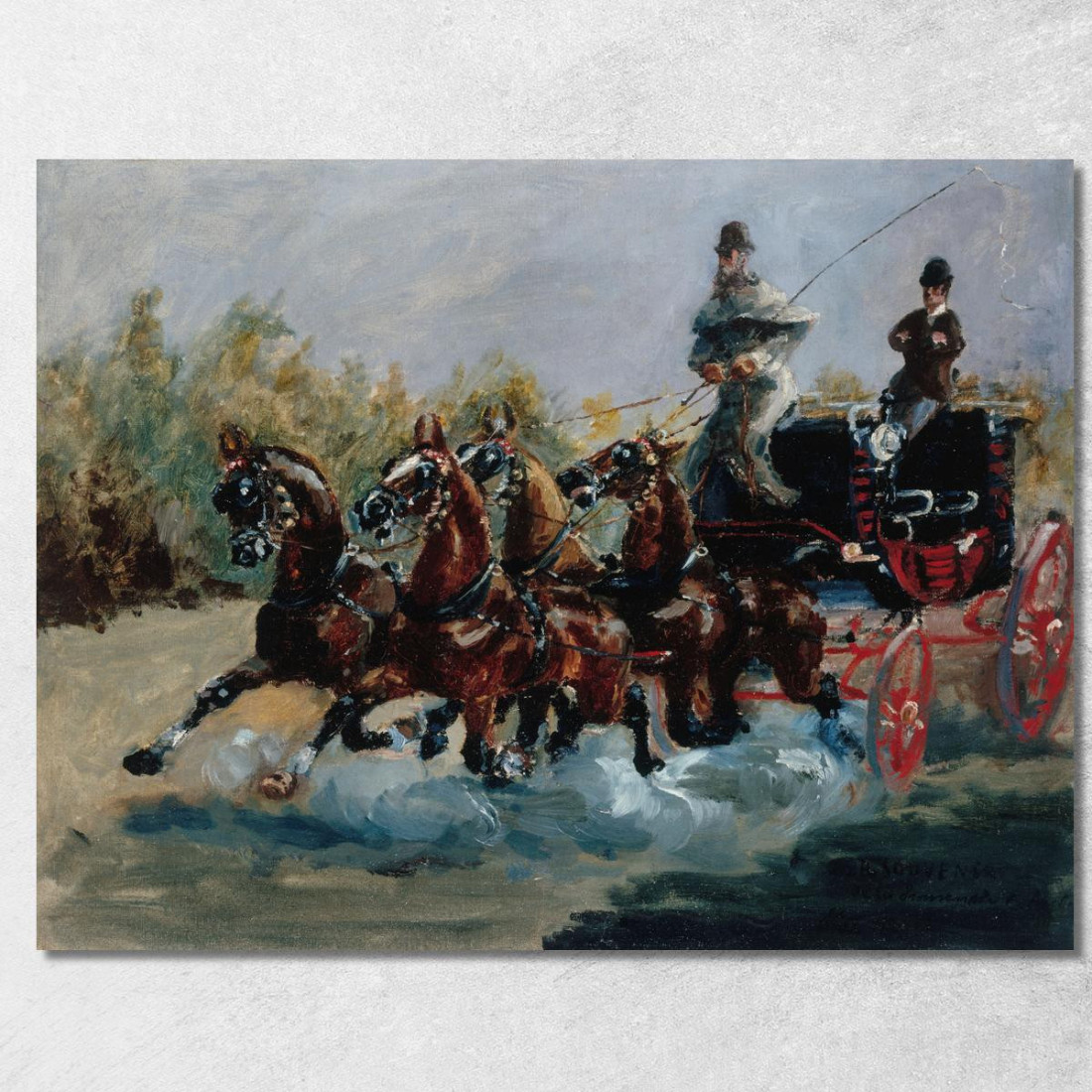 Nizza Ricordo Della Promenade Des Anglais Henri de Toulouse-Lautrec htl76 quadro stampato su tela Nizza Ricordo Della Promenade Des Anglais Henri de Toulouse-Lautrec htl76 quadro stampato su tela