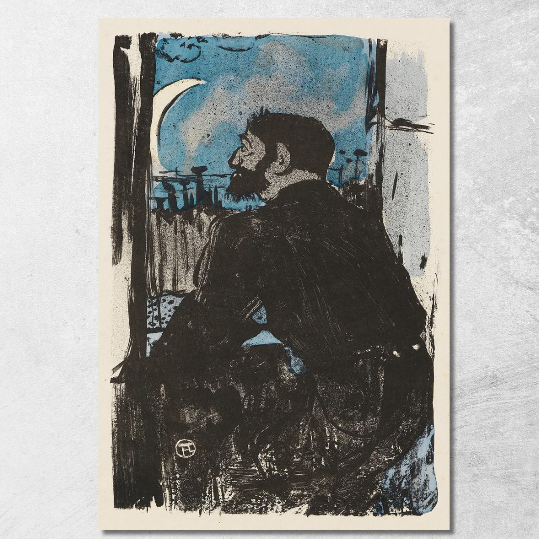 Notte Bianca Henri de Toulouse-Lautrec htl78 quadro stampato su tela Notte Bianca Henri de Toulouse-Lautrec htl78 quadro stampato su tela