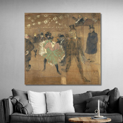Pannelli Per Il Baraccone Di La Goulue Alla Foire Du Trône A Parigi Henri de Toulouse-Lautrec htl80 quadro stampato su tela