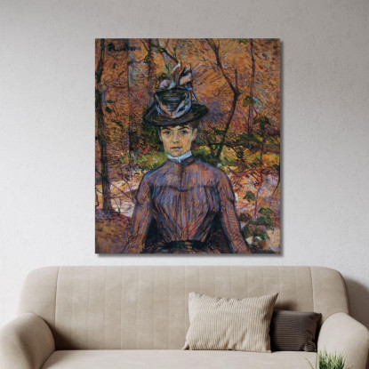 Ritratto Di Suzanne Valadon Henri de Toulouse-Lautrec htl84 quadro stampato su tela