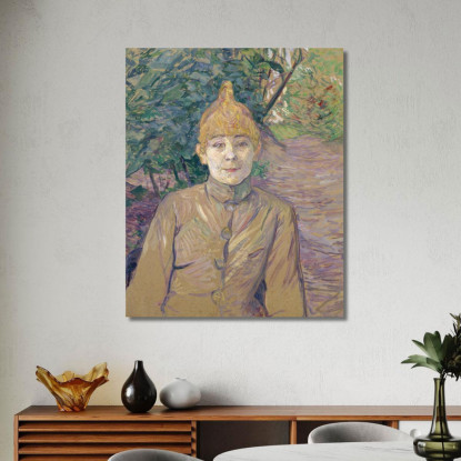 La Prostituta Henri de Toulouse-Lautrec htl107 quadro stampato su tela