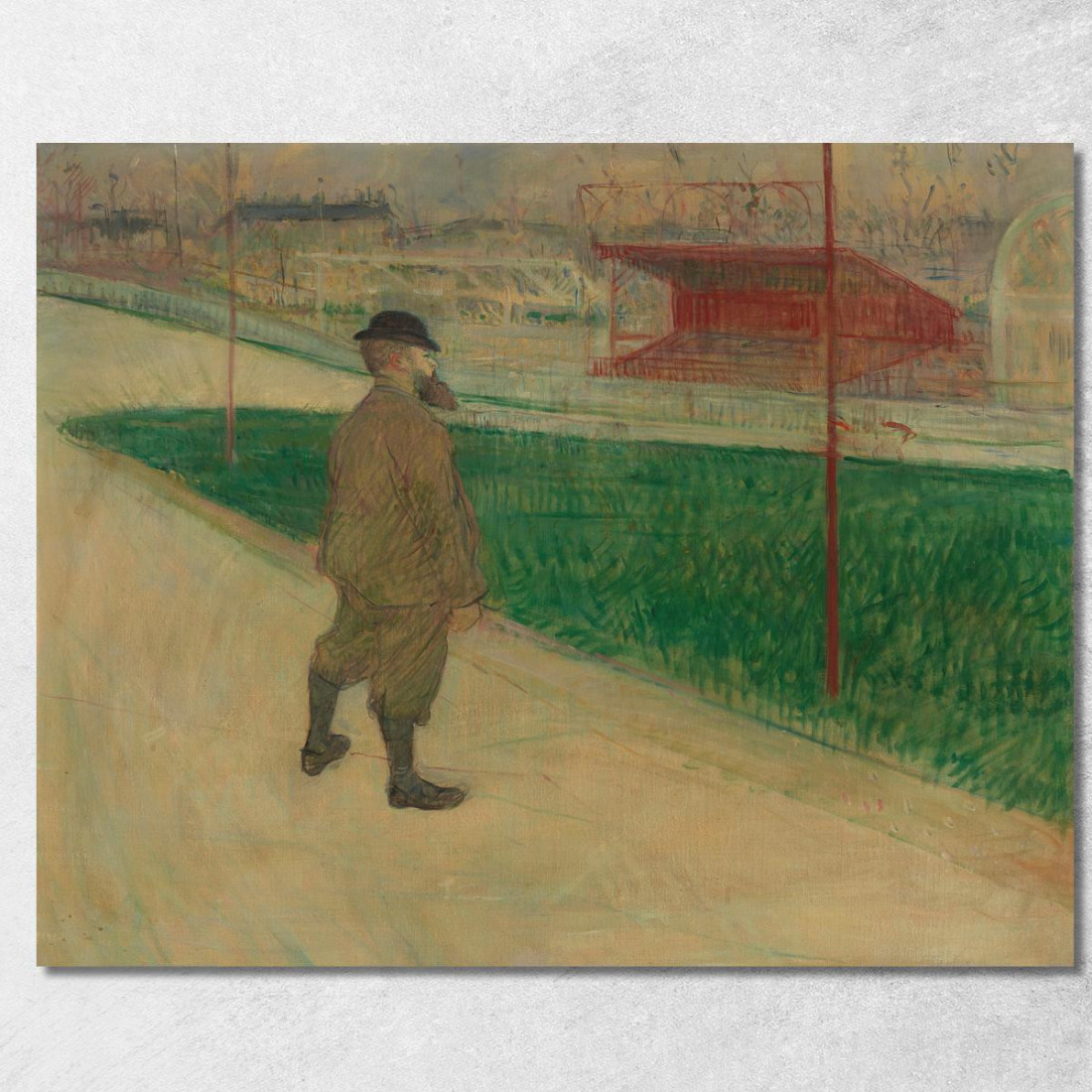 Tristan Bernard Al Vélodrome Buffalo Henri de Toulouse-Lautrec htl109 quadro stampato su tela Tristan Bernard Al Vélodrome Buffalo Henri de Toulouse-Lautrec htl109 quadro stampato su tela