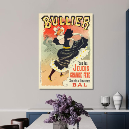 Manifesto Per Il Ballo Bullier Henri Georges Meunier hgm1 quadro stampato su tela