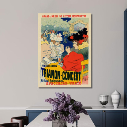 Trianon-Concert Henri Georges Meunier hgm21 quadro stampato su tela
