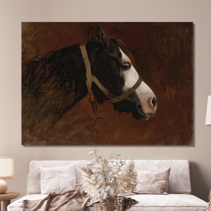 Profilo Di Un Cavallo Jean-Léon Gérôme jlg108 quadro stampato su tela