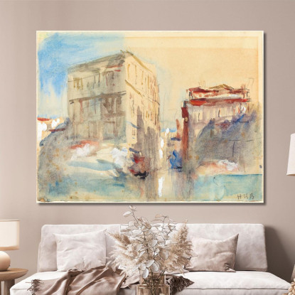 Palazzi Sul Canal Grande A Venezia Hercules Brabazon Brabazon hbb43 quadro stampato su tela