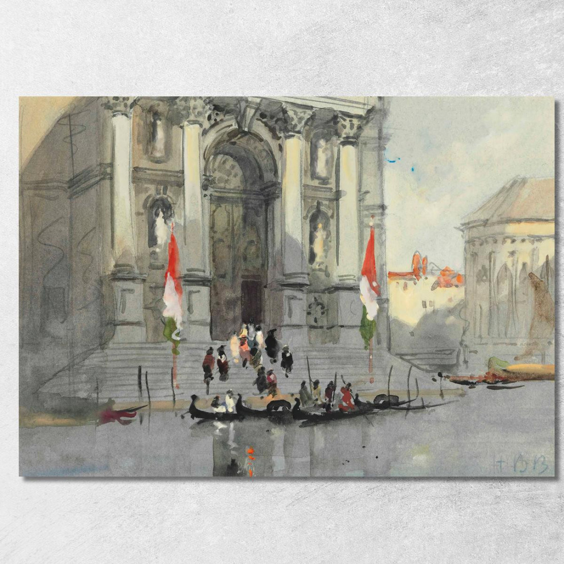 Santa Maria Della Salute Venezia Hercules Brabazon Brabazon hbb52 quadro stampato su tela Santa Maria Della Salute Venezia Hercules Brabazon Brabazon hbb52 quadro stampato su tela
