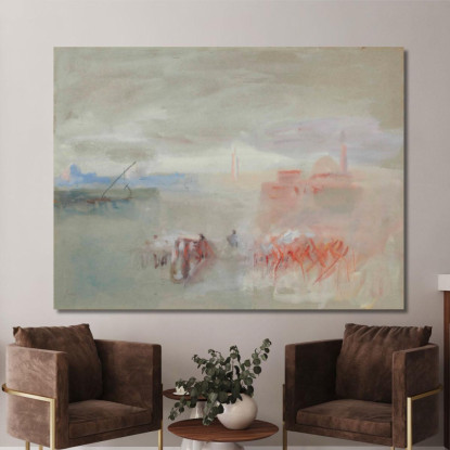 Venezia Omaggio A Turner Hercules Brabazon Brabazon hbb74 quadro stampato su tela