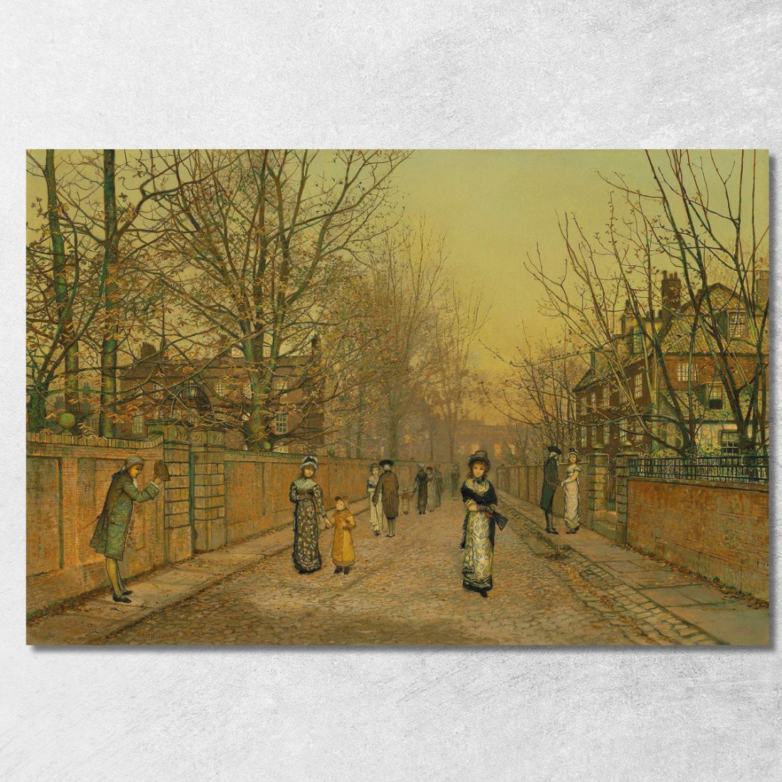 Un Saluto John Atkinson Grimshaw jag12 quadro stampato su tela Un Saluto John Atkinson Grimshaw jag12 quadro stampato su tela