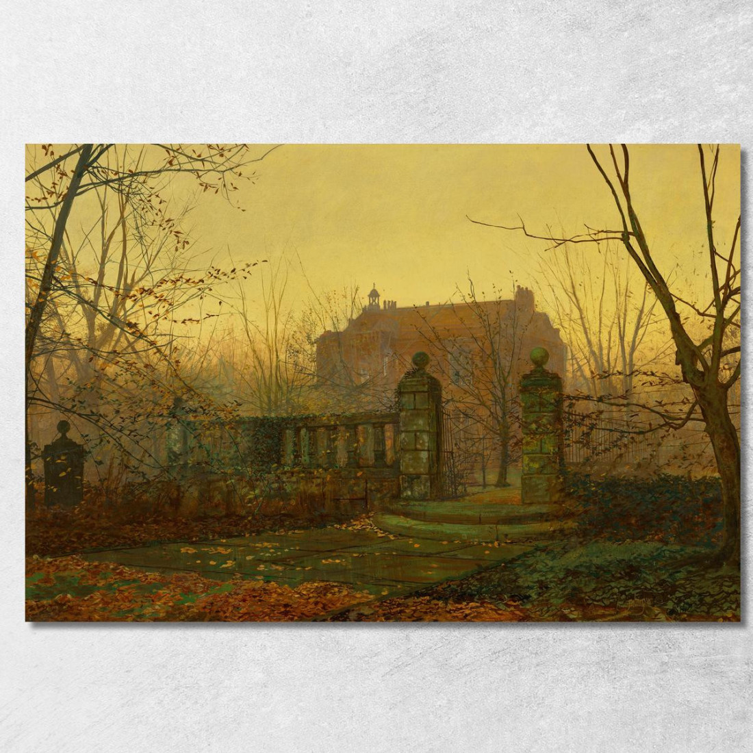 Mattina D'Autunno John Atkinson Grimshaw jag21 quadro stampato su tela Mattina D'Autunno John Atkinson Grimshaw jag21 quadro stampato su tela