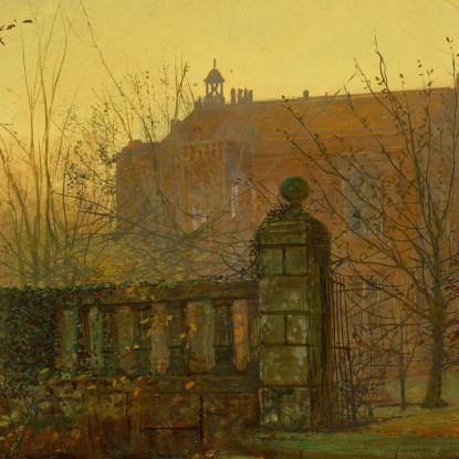 Mattina D'Autunno John Atkinson Grimshaw jag21 quadro stampato su tela