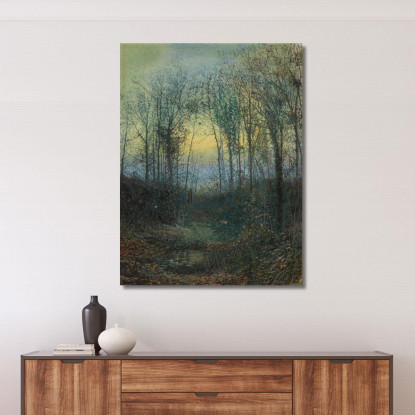 Amanti In Un Bosco John Atkinson Grimshaw jag41 quadro stampato su tela
