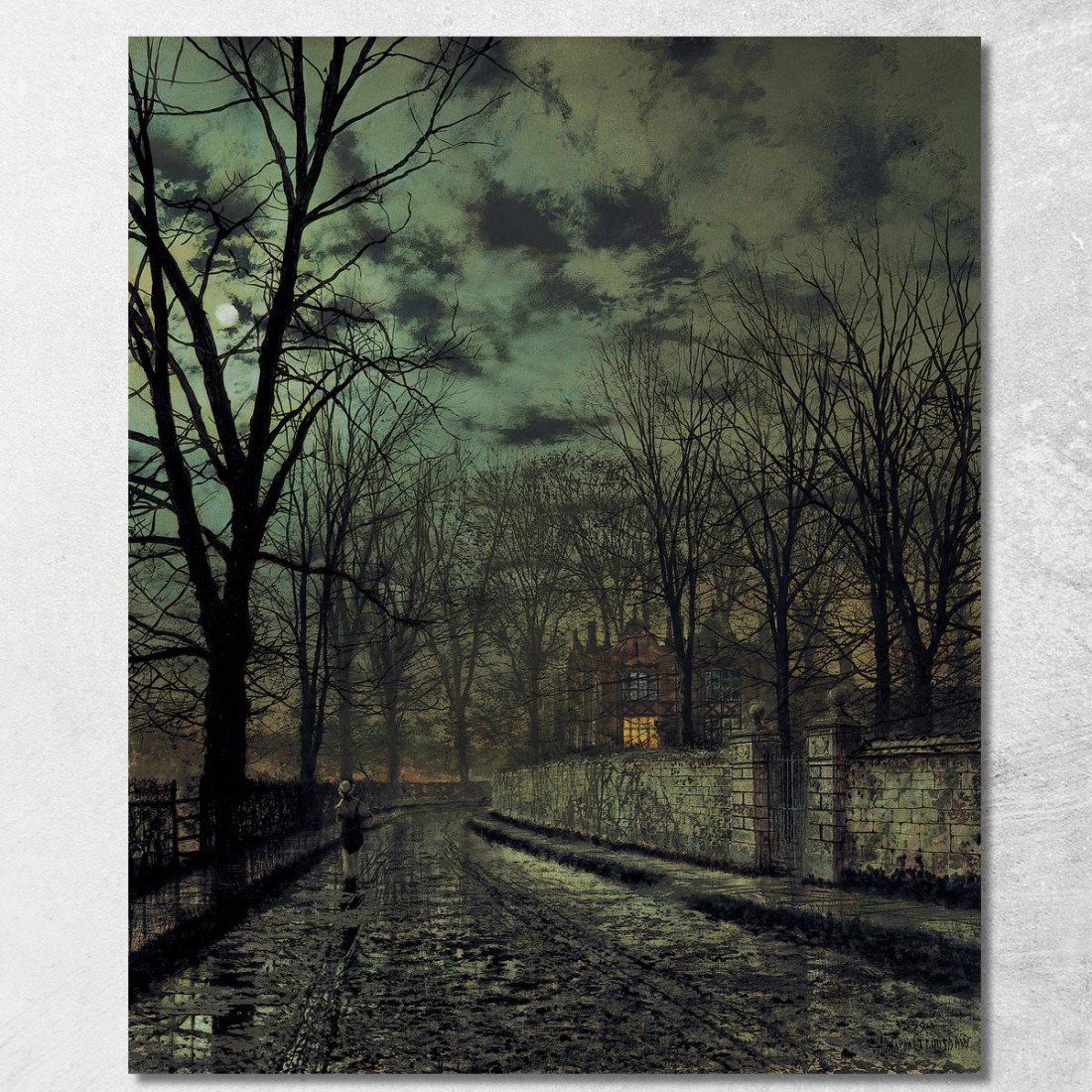 Novembre John Atkinson Grimshaw jag49 quadro stampato su tela Novembre John Atkinson Grimshaw jag49 quadro stampato su tela