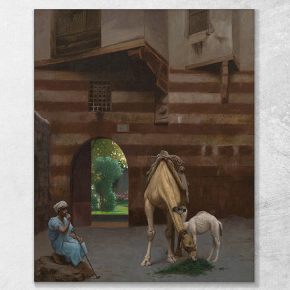 Il Cammelliere Jean-Léon Gérôme jlg126 quadro stampato su tela