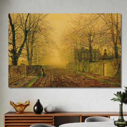 Sotto I Faggi John Atkinson Grimshaw jag78 quadro stampato su tela