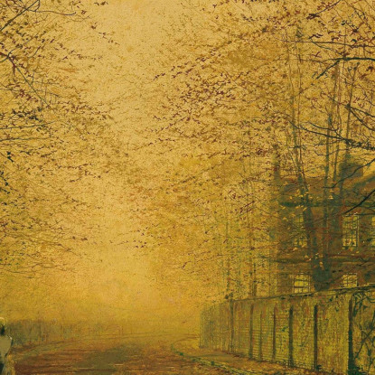 Sotto I Faggi John Atkinson Grimshaw jag78 quadro stampato su tela