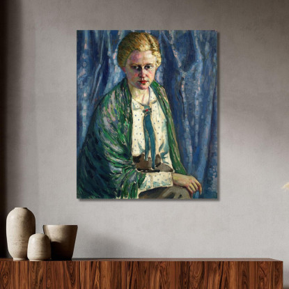 Ritratto Di Alma Koskeli Konrad Mägi kmg2 quadro stampato su tela