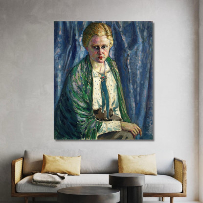 Ritratto Di Alma Koskeli Konrad Mägi kmg2 quadro stampato su tela