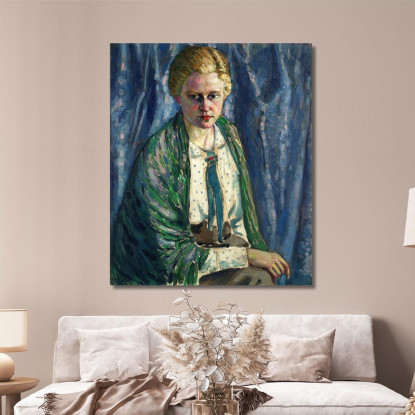 Ritratto Di Alma Koskeli Konrad Mägi kmg2 quadro stampato su tela