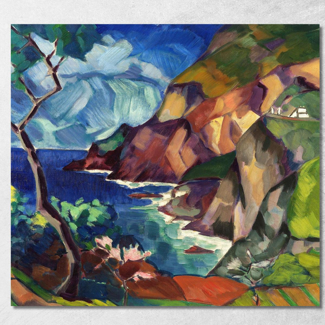 Paesaggio Di Capri Konrad Mägi kmg3 quadro stampato su tela Paesaggio Di Capri Konrad Mägi kmg3 quadro stampato su tela
