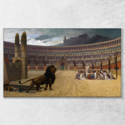 L'Ultima Preghiera Dei Martiri Cristiani Jean-Léon Gérôme jlg129 quadro stampato su tela