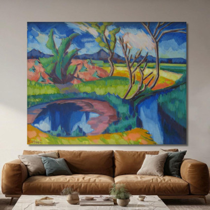 Paesaggio 2 Konrad Mägi kmg9 quadro stampato su tela