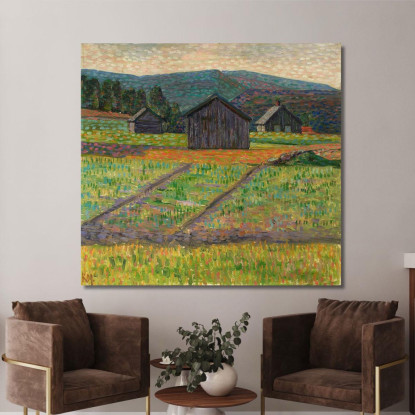 Paesaggio Norvegese 2 Konrad Mägi kmg19 quadro stampato su tela