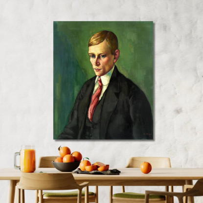 Ritratto Di Un Uomo Konrad Mägi kmg24 quadro stampato su tela