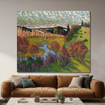 Paesaggio Autunnale 2 Konrad Mägi kmg27 quadro stampato su tela