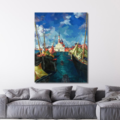 Venezia Konrad Mägi kmg31 quadro stampato su tela