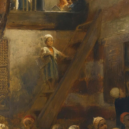 In Aula Konstantin Egorovich Makovsky kem4 quadro stampato su tela