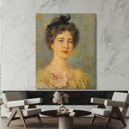 Ritratto Di Una Signora Elegante Konstantin Egorovich Makovsky kem13 quadro stampato su tela