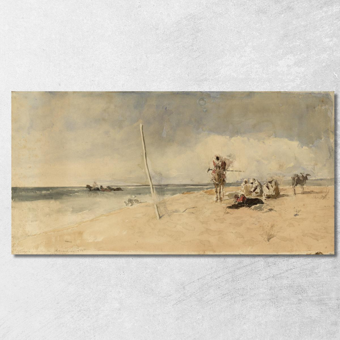 Spiaggia Africana Mariano Fortuny Marsal mfm3 quadro stampato su tela