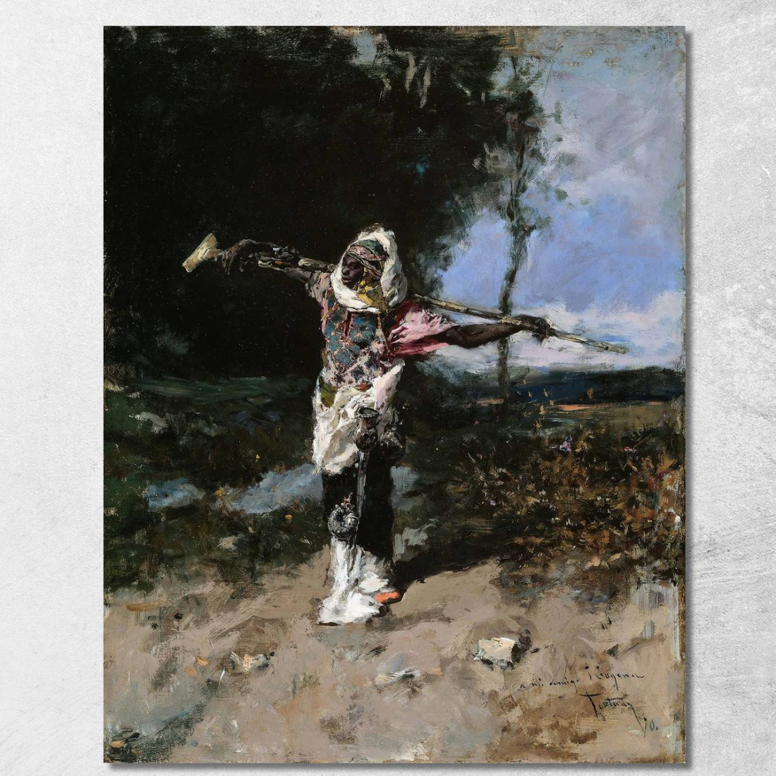 Capo Africano Mariano Fortuny Marsal mfm4 quadro stampato su tela Capo Africano Mariano Fortuny Marsal mfm4 quadro stampato su tela