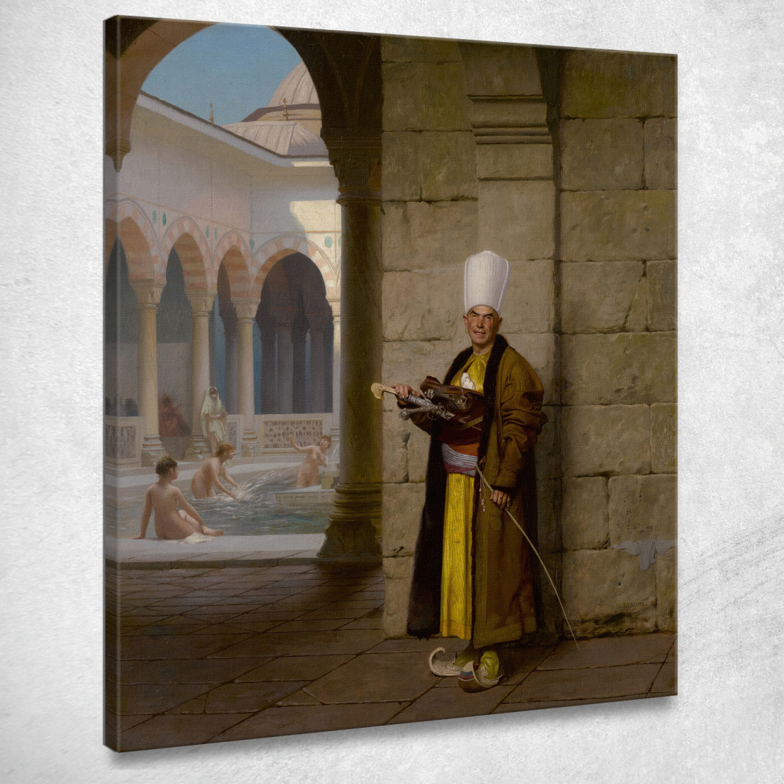 Il Grande Eunuco Bianco Jean-Léon Gérôme jlg137 quadro stampato su tela Il Grande Eunuco Bianco Jean-Léon Gérôme jlg137 quadro stampato su tela