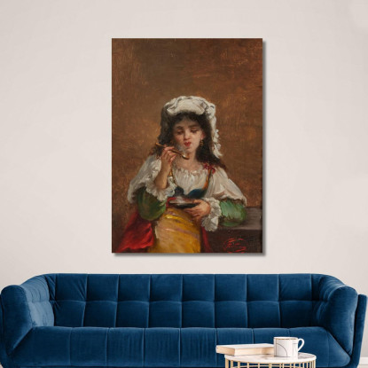 Zuppa Calda Mariano Fortuny Marsal mfm24 quadro stampato su tela