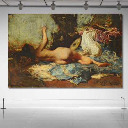 Odalisca Mariano Fortuny Marsal mfm31 quadro stampato su tela