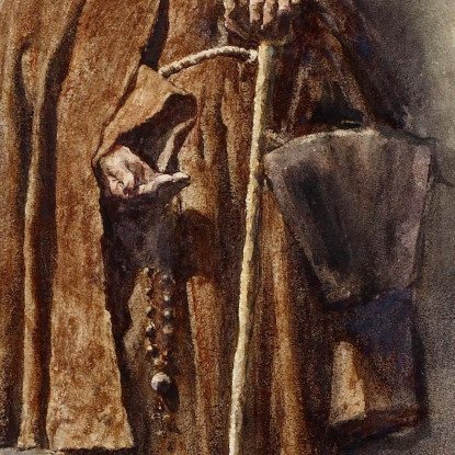 Il Mendicante Mariano Fortuny Marsal mfm37 quadro stampato su tela
